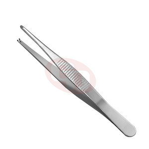 Fórceps de tejido de calidad superior Fórceps de tejido de instrumentos médicos de acero inoxidable estándar recto - Product Image 1
