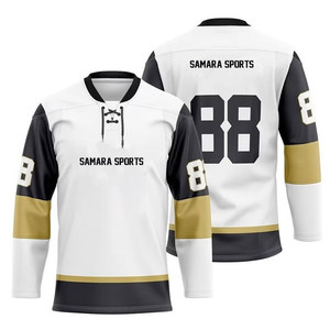 Camiseta de hockey sobre hielo de 100% poliéster de secado rápido con impresión por sublimación personalizada OEM deportes Unisex personalizable - Product Image 1