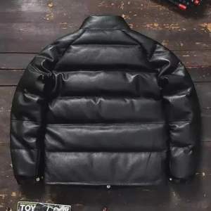 Wholesale Unisex <b>Stand</b> Collar Waterproof Silk/Cotton Hooded Puffer Jacket Custom Quilted Winter Outdoor Front - Product Image 4