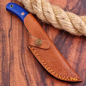 Lame en acier damas forgé sur mesure couteau de chasse survie Bushcraft OEM Support lame fixe couteau de Camping de qualité industrielle - Product Image 5