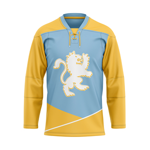 Ensemble d'uniformes en sergé rayé par sublimation OEM Design réversible de maillots de hockey sur glace sur mesure avec nom d'équipe - Product Image 4