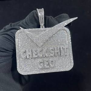 จี้รูปสัตว์การ์ตูน 3 มิติ แบบกำหนดเอง สไตล์ฮิปฮอป ทองคำขาว/โรสโกลด์ เครื่องประดับชั้นดี ของขวัญ ประดับเพชรทรงเหลี่ยมเจียระไน - Product Image 4