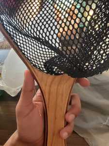 Red de aterrizaje de pesca con mosca de madera personalizada de alta calidad, Red de trucha, receptor de pesca, madera de clase alta con Red profunda y logotipo personalizado - Product Image 4