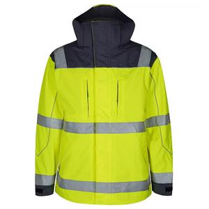 Winter Workwear <b>Hi</b> <b>Vis</b> Safety <b>Softshell</b> <b>Jacket</b> <b>Hi</b>-<b>Vis</b> Highly Reflective Security Wear Safety <b>Softshell</b> <b>Jacket</b> - Product Image 2