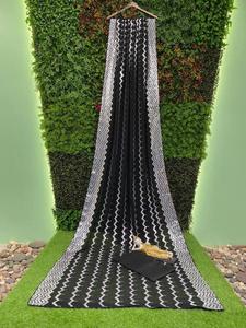 Nueva ropa de fiesta estilo Bollywood Black Georgette Sequance Work Saree con blusa Ropa de calidad premium a precio de fábrica - Product Image 3