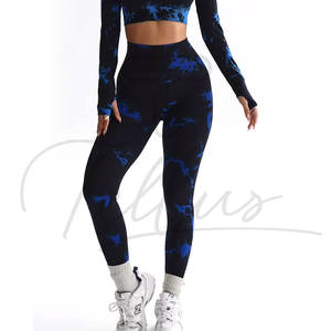 Leggings de fitness à taille haute, élastiques, design OEM, effet push-up, sans couture, longueur intégrale, motif imprimé, nouvelle arrivée, décontracté, grande taille - Product Image 2