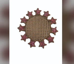 Manteles Individuales Decorativos Impermeables Antideslizantes Reutilizables de Jacquard Bordado Sólido - Product Image 1