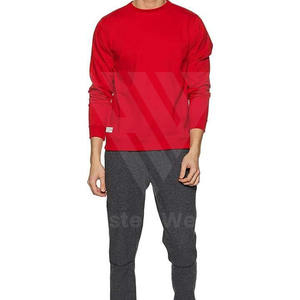 Sweat-shirts en coton haute performance pour hommes, pour vêtements de sport à col rond à manches longues, logo brodé personnalisé - Product Image 3