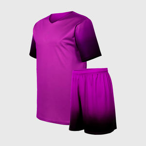 Ensemble de maillots de football personnalisés pour hommes avec dégradé, vêtements de sport avec broderie du logo de l'équipe et sublimation dégradée, support OEM/ODM - Product Image 1