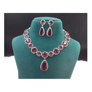 Conjunto de joyas de piedra AD elegante de calidad de lujo para uso diario Aniversario Fecha de regalo Noches disponibles a bajo precio de la India - Product Image 1