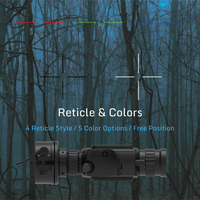 Lunette thermique WOLF 3B 384x288 (50Hz) à clipser, vision nocturne avec télémètre laser en option pour la chasse en extérieur