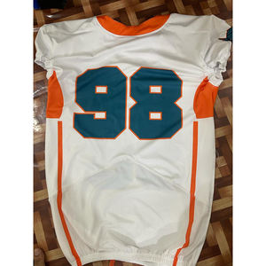 Venta al por mayor de camisetas de fútbol americano sublimación personalizada uniformes de entrenamiento universitario para adultos de gran tamaño manga corta de talla grande - Product Image 5