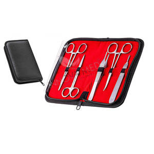 German Stainless Steel <b>Medical</b> <b>Science</b> Kit Suture Tools Scalpel Holder Mosquito Forceps Iris Scissors Dissection Kit by pentax - Product Image 4