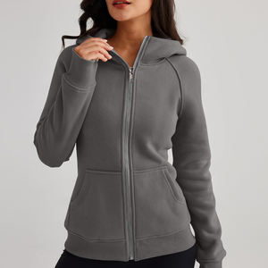 Custom Windproof Zipper up <b>Women's</b> Hoodie Quick Dry Breathable <b>Top</b> with Oversize <b>Turtleneck</b> Casual Regular Length streetwear - Product Image 5