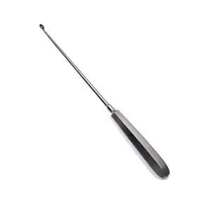 Curette orthopédique manuelle en acier, durable, à extrémité courbée, instrument chirurgical très demandé - Product Image 3