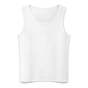 Venta al por mayor de camisetas sin mangas para hombre, cuello redondo, algodón transpirable con spandex, secado rápido, anti-pilling, tejido liso, logotipo frontal - Product Image 2