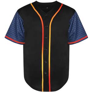 Camiseta de béisbol sublimada profesional personalizada, conjunto transpirable de talla grande, técnica impresa profesionalmente para ropa de softball - Product Image 1