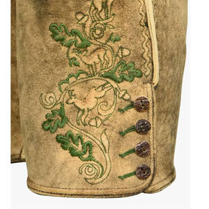 Pantalones cortos de cuero bordados Lederhosen lisos recién llegados al por mayor, decoración con patrón de estilo deportivo, Jogging 6XL - Product Image 3