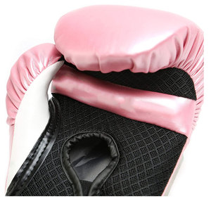 Guantes de boxeo para mujer con forma personalizada, diseño personalizado de gimnasio, entrenamiento de boxeo, cuero PU, Fitness, rosa, logotipo de PVC personalizado, Color MMA - Product Image 4