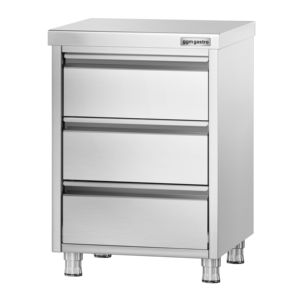 ตู้ลิ้นชักเชิงพาณิชย์ PREMIUM - สแตนเลส - 3 ลิ้นชัก - 500x600 มม. - Product Image 4