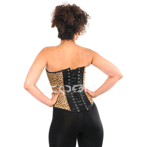 Leopard Print Overbust <b>Corset</b> Sexy Slimming Fashion Bustier Top - Product Image 1