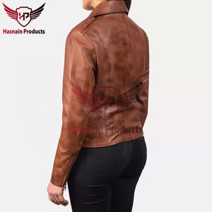 Wholesale Factory High Quality Outwear Coats Women Custom Style - Luxurious 100% Genuine <b>Sheepskin</b> Leather Fur <b>Jackets</b> for Women - Product Image 5