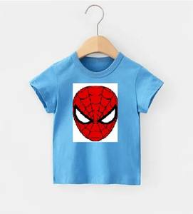 เสื้อยืดเด็กคอกลมแขนสั้นผ้าฝ้ายถักคุณภาพสูง 100% สไตล์ลำลอง ราคาสุดคุ้ม - Product Image 3