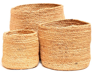 Modern Eco-Friendly Jute <b>Storage</b> <b>Basket</b> Customized All Sizes with Folding and <b>Hanging</b> Design for Clothes and Food Use - Product Image 1