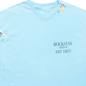 Rockstar Summer 300g Heavyweight 100% Cotton <b>Men's</b> <b>T</b>-<b>shirt</b> Custom Blank Drop Shoulder Short Sleeve Oversized Eco-Friendly - Product Image 2