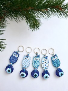 DAFNI <b>BIG</b> PAZAR Fashion Alloy Enamel Gold Carabiner Keychain with Unique Enamelled Tips 3D Shape and Embossing Printing - Product Image 2