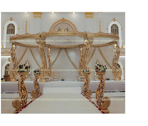 Mandap de Boda de Diseño Paisley en Tendencia, Mandaps para Bodas Indias y Asiáticas, Mandap de Fibra para Bodas del Sur de Asia, MandapamUK - Product Image 1