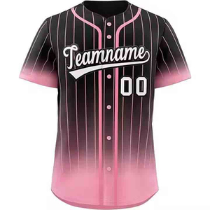 Camiseta de Béisbol de Manga Corta con Cuello Redondo para Hombre, Personalizada con Impresión, Talla Grande, Ropa Deportiva, Impresión por Sublimación, Hecha en Pakistán, Nueva - Product Image 3