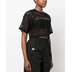 Camiseta de fútbol vintage de malla barata con cuello redondo y caja personalizada para mujer - Product Image 4