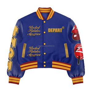 Veste universitaire à design personnalisé OEM meilleure vente dernière conception veste universitaire vêtements pour hommes veste universitaire à la mode pour hommes - Product Image 1