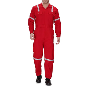 Combinaisons de travail de sécurité unisexe en coton ignifuge et respirant, haute visibilité, grandes tailles, pour la construction en usine, vente en gros OEM - Product Image 6
