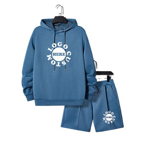 Conjuntos de Sudaderas Casuales para Hombre, Térmicas, 100% Algodón, Diseño Sólido, Impresión de Logotipo Personalizado, Color Liso al por Mayor para Invierno - Product Image 1