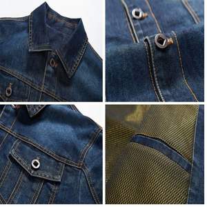 Veste en denim pour homme de haute qualité, design personnalisé, 100% coton, mode streetwear haut de gamme, durable, légère et confortable - Product Image 3