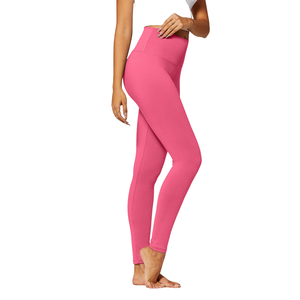 เลกกิ้งโยคะและออกกำลังกายสำหรับผู้หญิง-รองรับเอวสูงสวมใส่สบายรู้สึกนุ่มทำความสะอาดง่ายสวมใส่ได้พอดี-OEM - Product Image 4