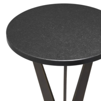 Table d'appoint en aluminium noir de qualité supérieure, fabriquée à la main, durable, pour salon, table de chevet, table basse pour la décoration de balcon