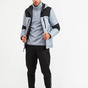 Blouson matelassé en duvet d'oie pour homme, style urbain, faible MOQ, haute qualité, pour l'extérieur, hiver, grandes tailles, noir, marque personnalisée - Product Image 3