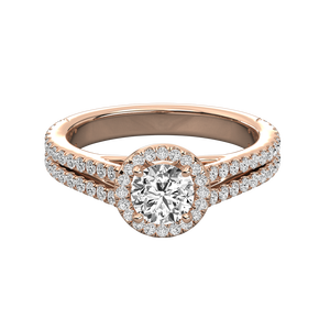 Anillo de Oro de 10K con Diamante Cultivado en Laboratorio, Corte Esmeralda, Diseño Geométrico, Joyería Fina para Compromiso, Platino - Product Image 3