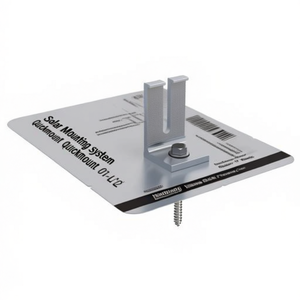 ระบบติดตั้งแผงโซลาร์เซลล์ Ironridge Quickmount QM-LM-01-M1 Mill ขนาด 9" x 12" พร้อมฐานรูปตัว L - Product Image 2