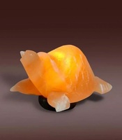 Lampe de sel de l'Himalaya en forme d'animal rose, sculptée, électrique, biologique, certifiée GMP, écologique, de qualité supérieure, idéale comme cadeau.