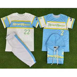 Ensembles uniformes de baseball unisexes personnalisés pour jeunes et adultes, respirants, modèles grande taille - Product Image 2