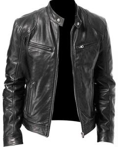 Chaqueta de Cuero para Hombre, Nuevo Diseño 2026, Mejor Precio al por Mayor, Secado Rápido, para Uso Casual al Aire Libre, con Cuello Alto y Logotipo Frontal - Product Image 3