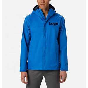 Veste de pluie unisexe légère et imperméable coupe-vent pour l'extérieur avec fermeture à glissière de style décontracté pour adultes en automne - Product Image 4