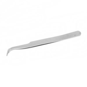 Pince à épiler d'extension de cils de beauté fabriquée au Pakistan avec logo personnalisé imprimé pour les pinces à cils à pointe incurvée - Product Image 3