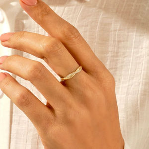 Anillo Minimalista de Plata 925 de Moda, Elegante Anillo Apilable con Diamantes Cultivados en Laboratorio, Regalo de Compromiso para Mujer, Anillos Finos para Fiesta - Product Image 5