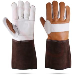 Gants de soudage en cuir de vachette de qualité supérieure Gants de soudage confortables, respirants, légers, de meilleure conception, en gros - Product Image 2