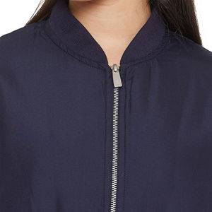 Chaqueta de Piloto Ligera para Mujer, con Cuello Alto, Estilo Premium, Casual, Moderna, Cortavientos y Cómoda - Product Image 5